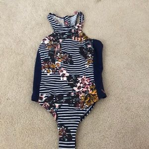 floral roxy bathing suit